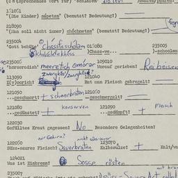 Western questionnaire, answ...