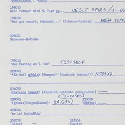 Western questionnaire, answ...