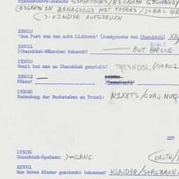 Western questionnaire, answ...