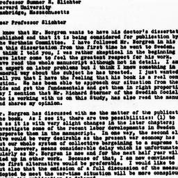 Letter from Gunnar Myrdal t...
