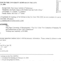 Announcements, 2004-02-24. ...