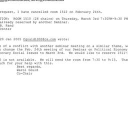 Correspondence, 2005-01-20....
