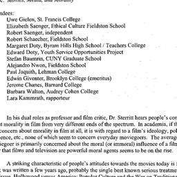 Minutes, 2001-01-16. Ethics...
