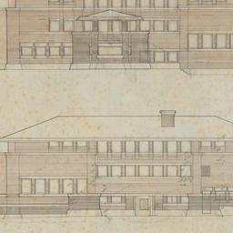 Front, rear elevations