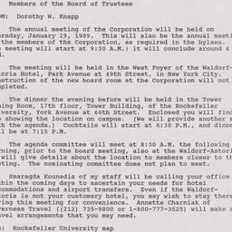 Board of Trustees - Sent to...