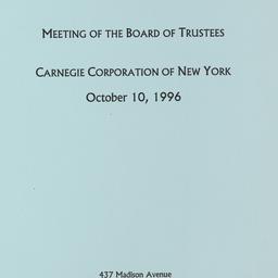 Meeting of the Board of Tru...