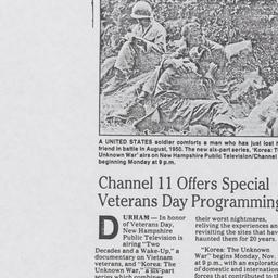 Channel 11 offers special v...