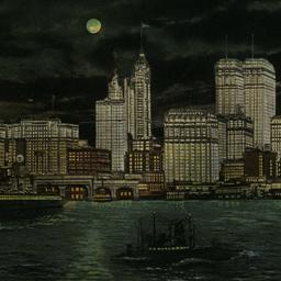 Sky Line by Night. New York...