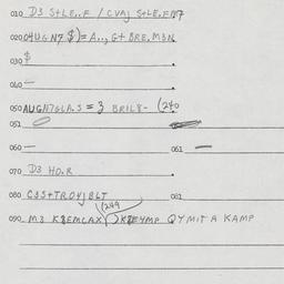 Eastern questionnaire, answ...