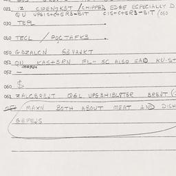 Eastern questionnaire, answ...
