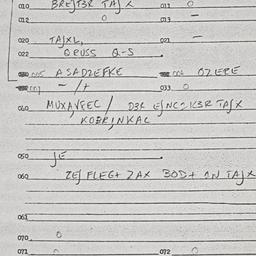 Eastern questionnaire, answ...