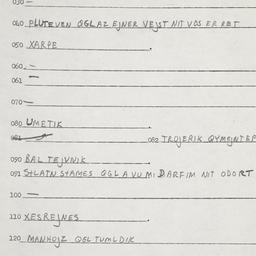 Eastern questionnaire, answ...