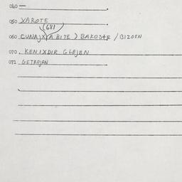 Eastern questionnaire, answ...