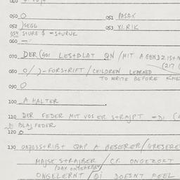 Eastern questionnaire, answ...