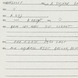 Eastern questionnaire, answ...