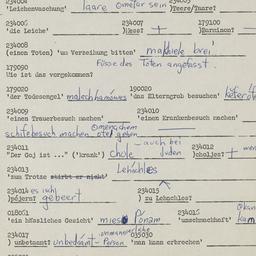 Western questionnaire, answ...