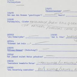 Western questionnaire, answ...