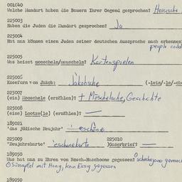 Western questionnaire, answ...