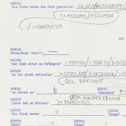 Western questionnaire, answ...