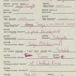 Western questionnaire, answ...