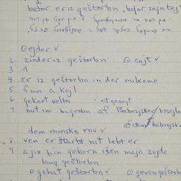 Eastern questionnaire, blue...