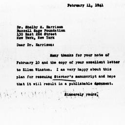 Letter from Charles Dollard...