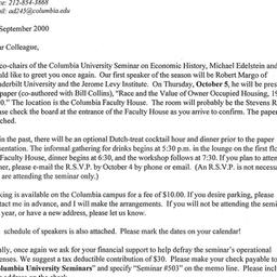 Announcements, 2000-10-05. ...