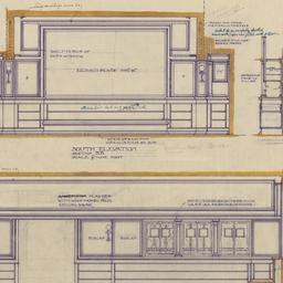 Dining room interior elevation