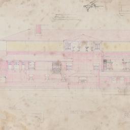 Working drawing: West eleva...