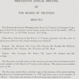 Board Meeting - 19th Annual...