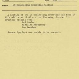 Nominating Committee