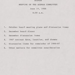 Agenda Committee