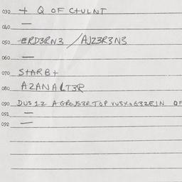 Eastern questionnaire, answ...
