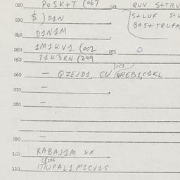Eastern questionnaire, answ...