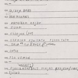Eastern questionnaire, answ...