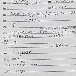 Eastern questionnaire, answ...