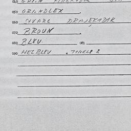 Eastern questionnaire, answ...