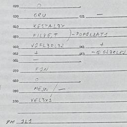 Eastern questionnaire, answ...