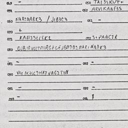 Eastern questionnaire, answ...