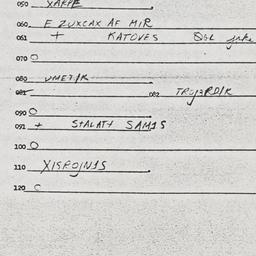 Eastern questionnaire, answ...