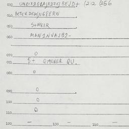 Eastern questionnaire, answ...