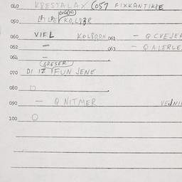 Eastern questionnaire, answ...