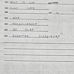 Eastern questionnaire, answ...