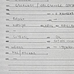 Eastern questionnaire, answ...