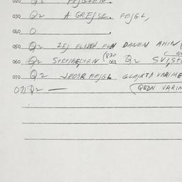 Eastern questionnaire, answ...