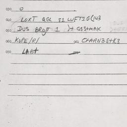 Eastern questionnaire, answ...