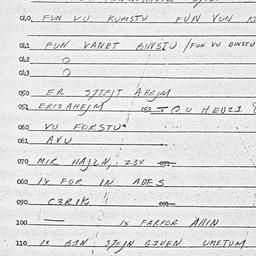 Eastern questionnaire, answ...