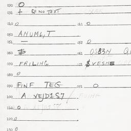 Eastern questionnaire, answ...