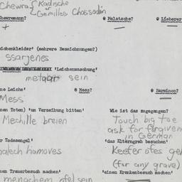Western questionnaire, answ...