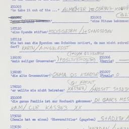 Western questionnaire, answ...